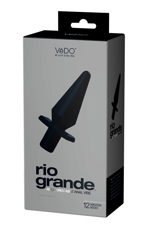 Rio Grande Rechargeable Anal Vibe - Just Black