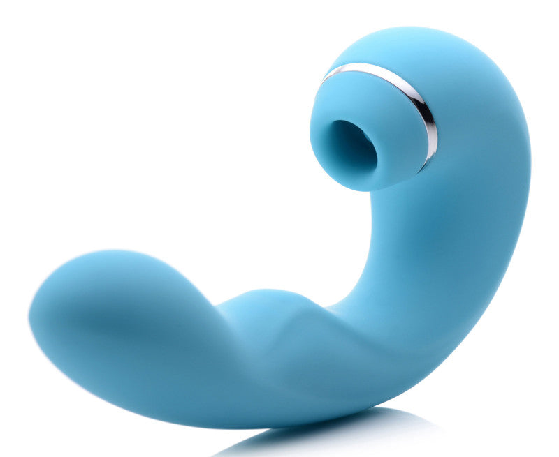 Shegasm 5 Star 10x Tapping G-Spot Vibe With Suction - Teal