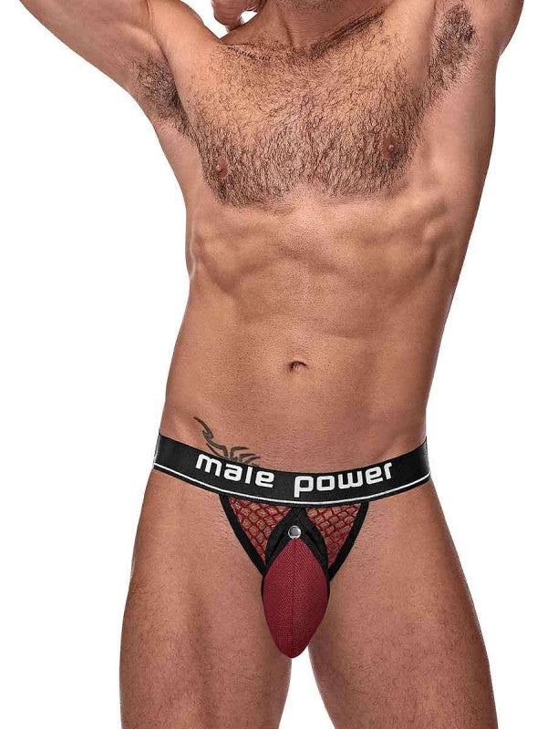 Pit Net  Ring Jock - L/ XL - Burgundy