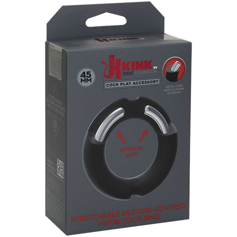 Hybrid Silicone Covered Metal  Ring - 45mm