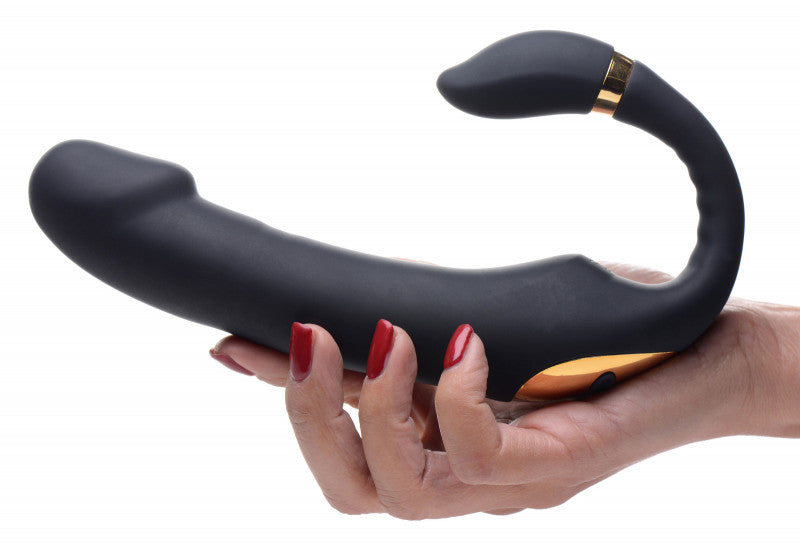 10x Pleasure Pose Come Hither Silicone Vibe With Poseable  Stim