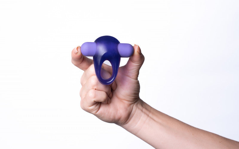Casey Vibrating Erection  Ring - Purple