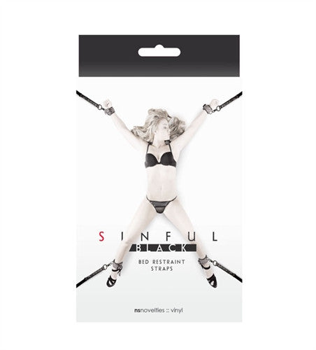 Sinful - Bed Restraint Straps - Black