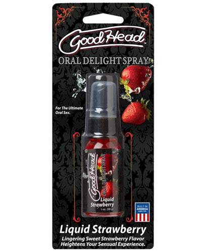 Goodhead Oral Delight Spray Liquid Strawberry - 1 Oz.