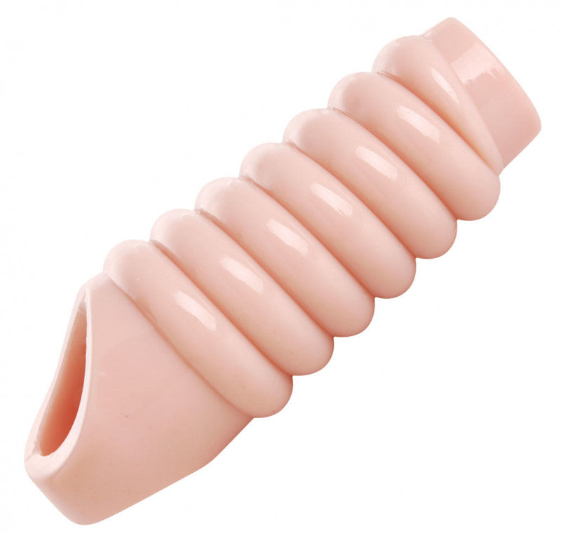 Really Ample Ribbed Penis  Sheath