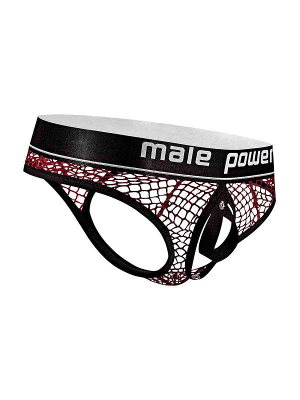 Pit Net  Ring Thong - S/ M - Burgundy