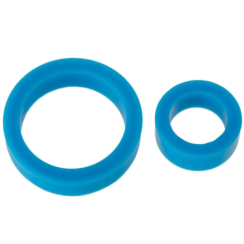 Titanmen  Ring Platinum Silicone Double Pack - Blue