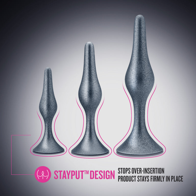 Anal Adventures Matrix - Genesis Plug Kit -  Stellar Silver