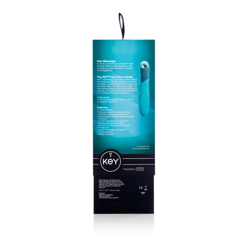 Key Vela Massager - Robin Egg Blue