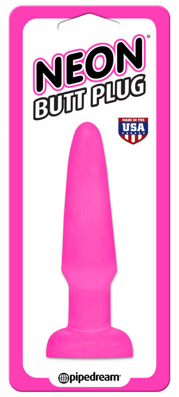 Neon Butt Plug - Pink