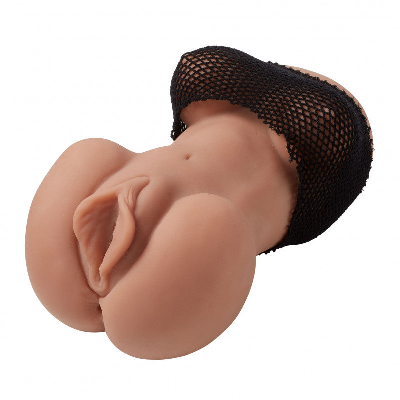 Cloud 9 Mini Body Dual Stroker Pleasure  and Rear - Tan
