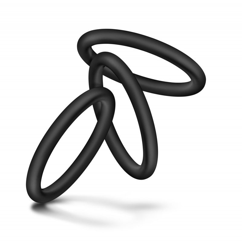 Performance - Vs3 Pure Premium Silicone   Rings - Large - Black