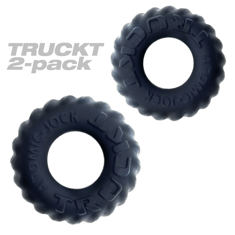 Truckt 2 Piece Ring Set Atomic Jock - Night  Black