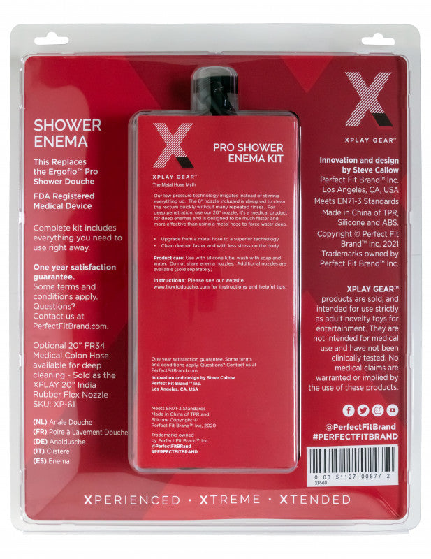 Xplay Pro Shower Enema Kit