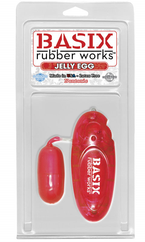 Basix Rubber Works - Jelly Egg - Red