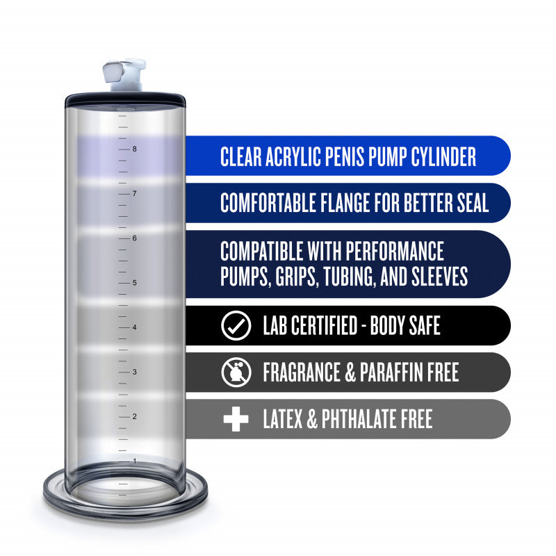 Performance – 9 Inch X 2.25 Inch Penis Pump  Cylinder – Clear
