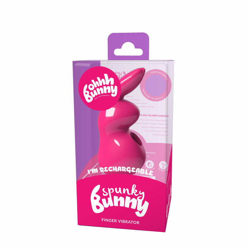 Ohhh Bunny Spunky Bunny Finger Vibrator - Pretty in Pink