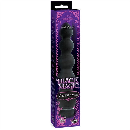 Black Magic 7in Ribbed Vibe