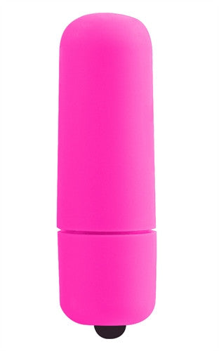Neon Vibrating Butt Plug - Pink
