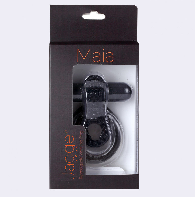Jagger Vibrating Erection  Ring - Black