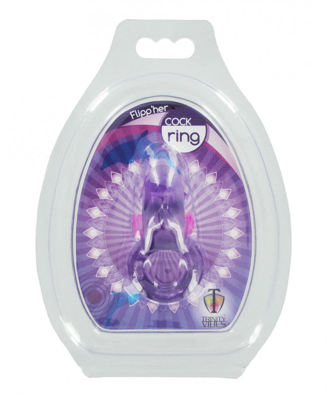 Flippher Vibrating  Ring - Purple