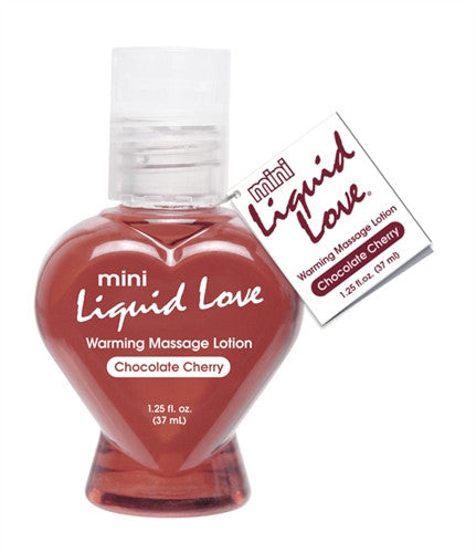 Mini Liquid Love Chocolate Cherry Warming Massage 1.25oz Lotion