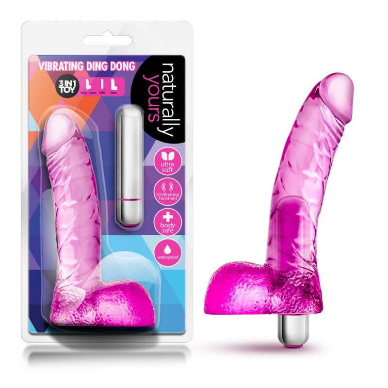 Naturally Yours - Vibrating Ding  - Pink