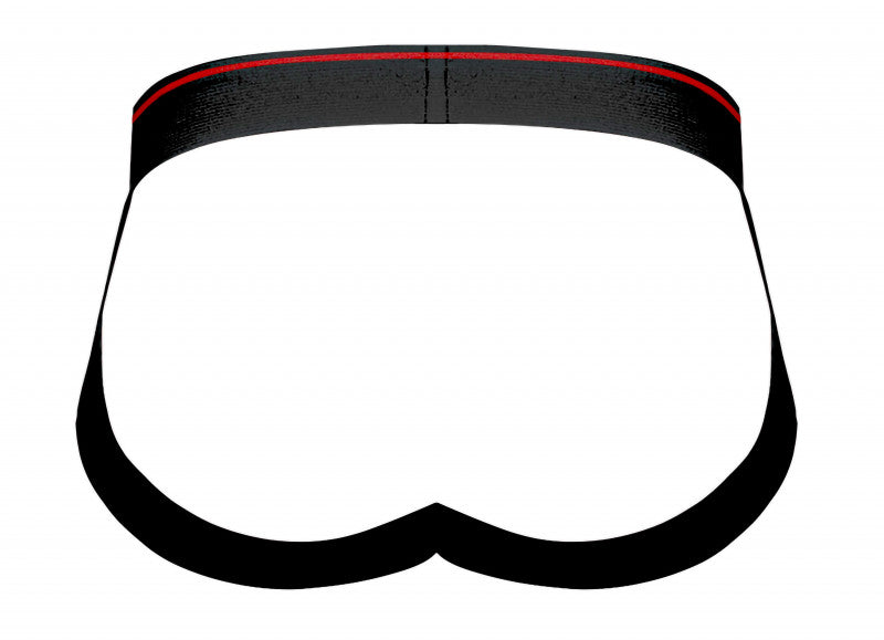 Retro Sport Panel Jock - S/ M - Black/ Red