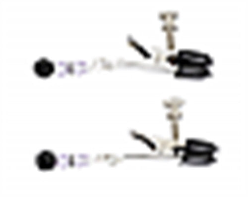 Purple Beaded Clamps - Adjustable Broad Tip