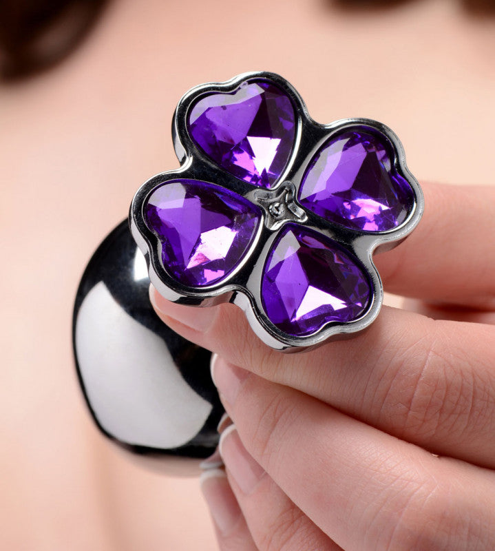 Violet Flower Gem Anal Plug Set