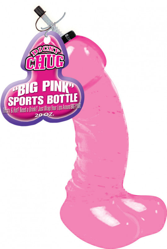 Dy Chug Sports Bottle - Big Pink -20 Oz.