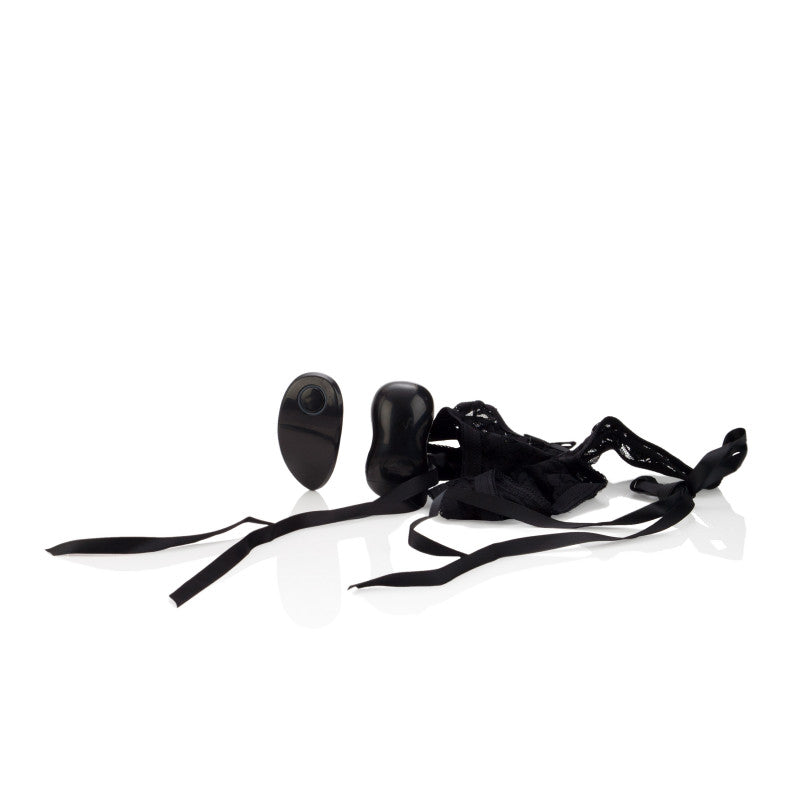 Remote Control 10-Function Little Black Panty  - Thong