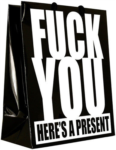F You Here&#39;s a Present - Gift Bag