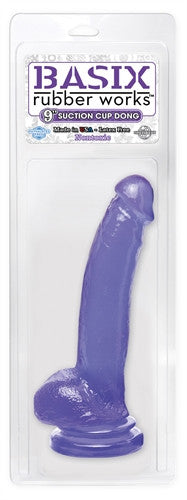 Basix 9in Suction Cup  Purple