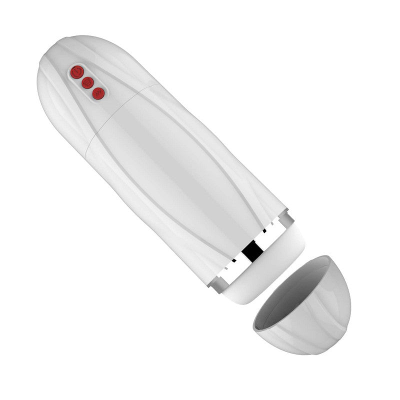 Vibrating Mega Masturbator - White