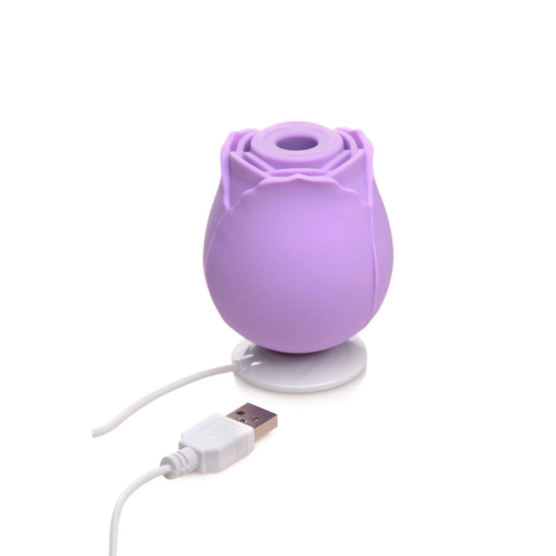 Bloomgasm Wild Rose 10x Suction  Stimulator -  Purple