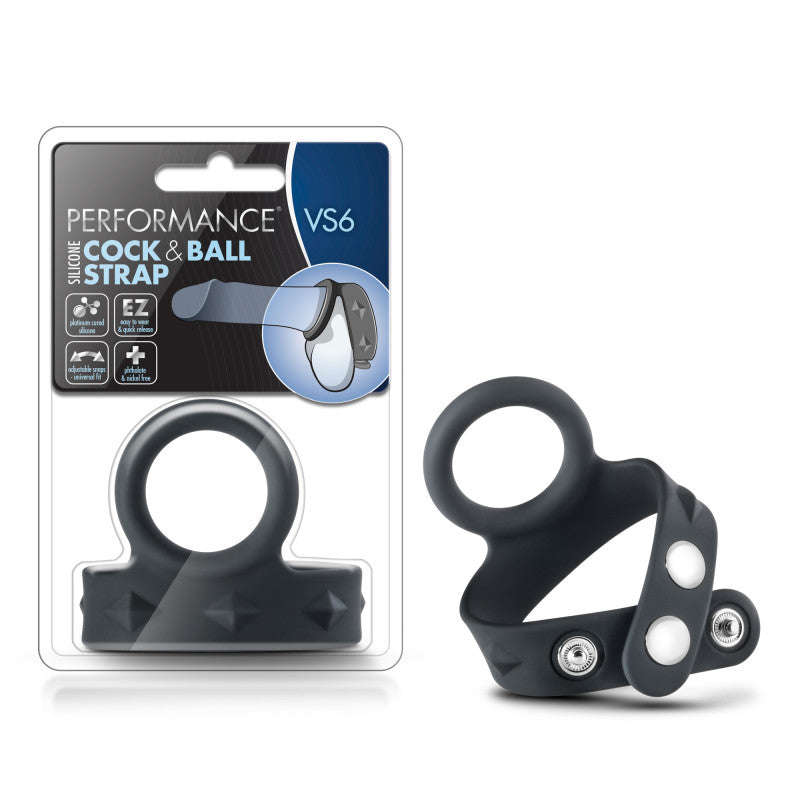 Performance - Vs6 - Silicone C &amp; Ball Strap - Black