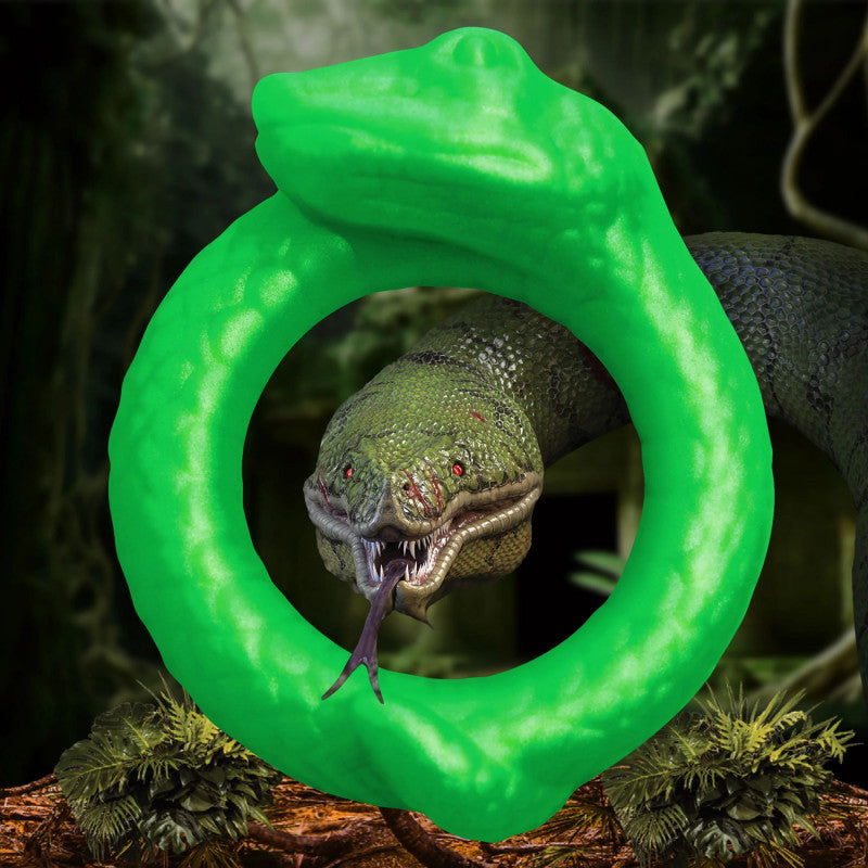Serpentine Silicone  Ring - Green
