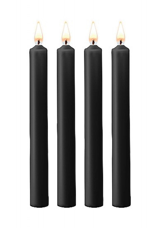 Teasing Wax Candles - Black - 4-Pack