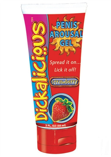 D-Alicious Penis Arousal Gel - Strawberry - 2 Fl. Oz.