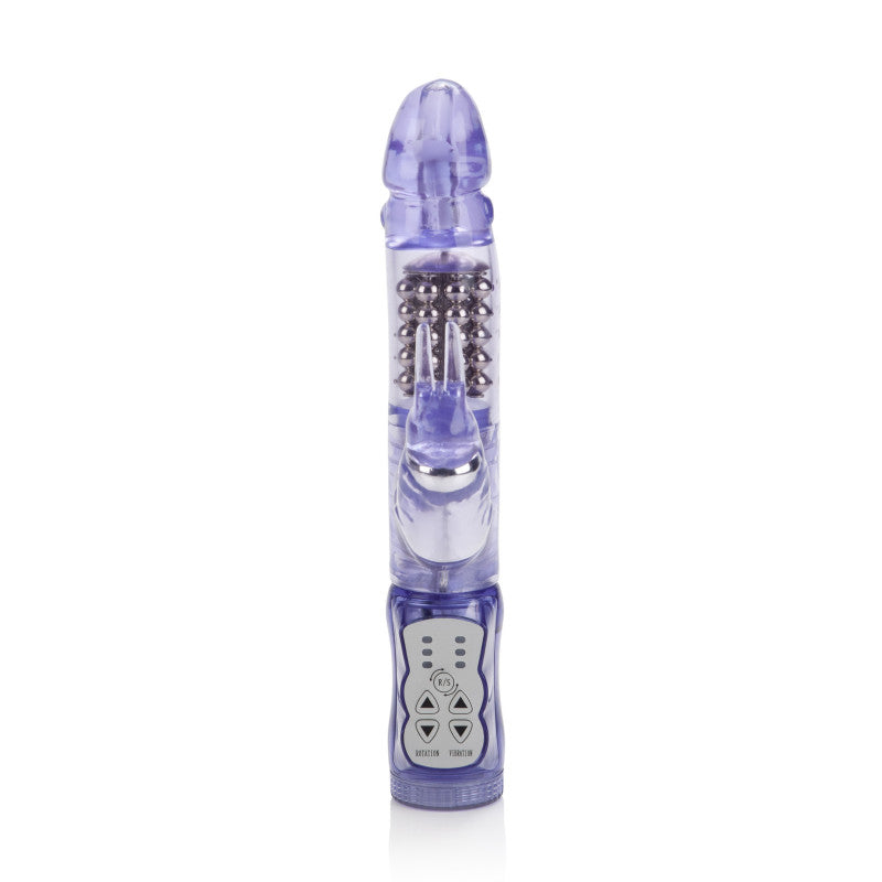 Waterproof Jack Rabbit – 5-Row Rotating Shaft & Vibrating Ears (Purple)