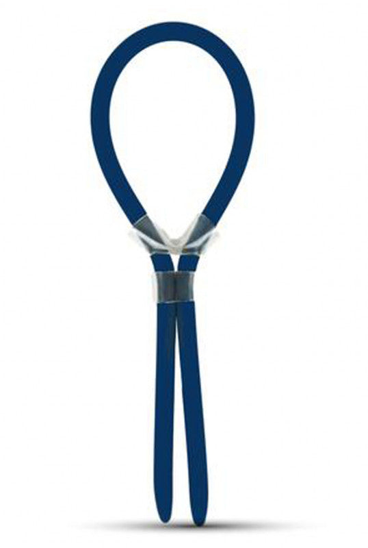 Hombre Comfort Fit Silicone Adjustable C-Ring -  Navy