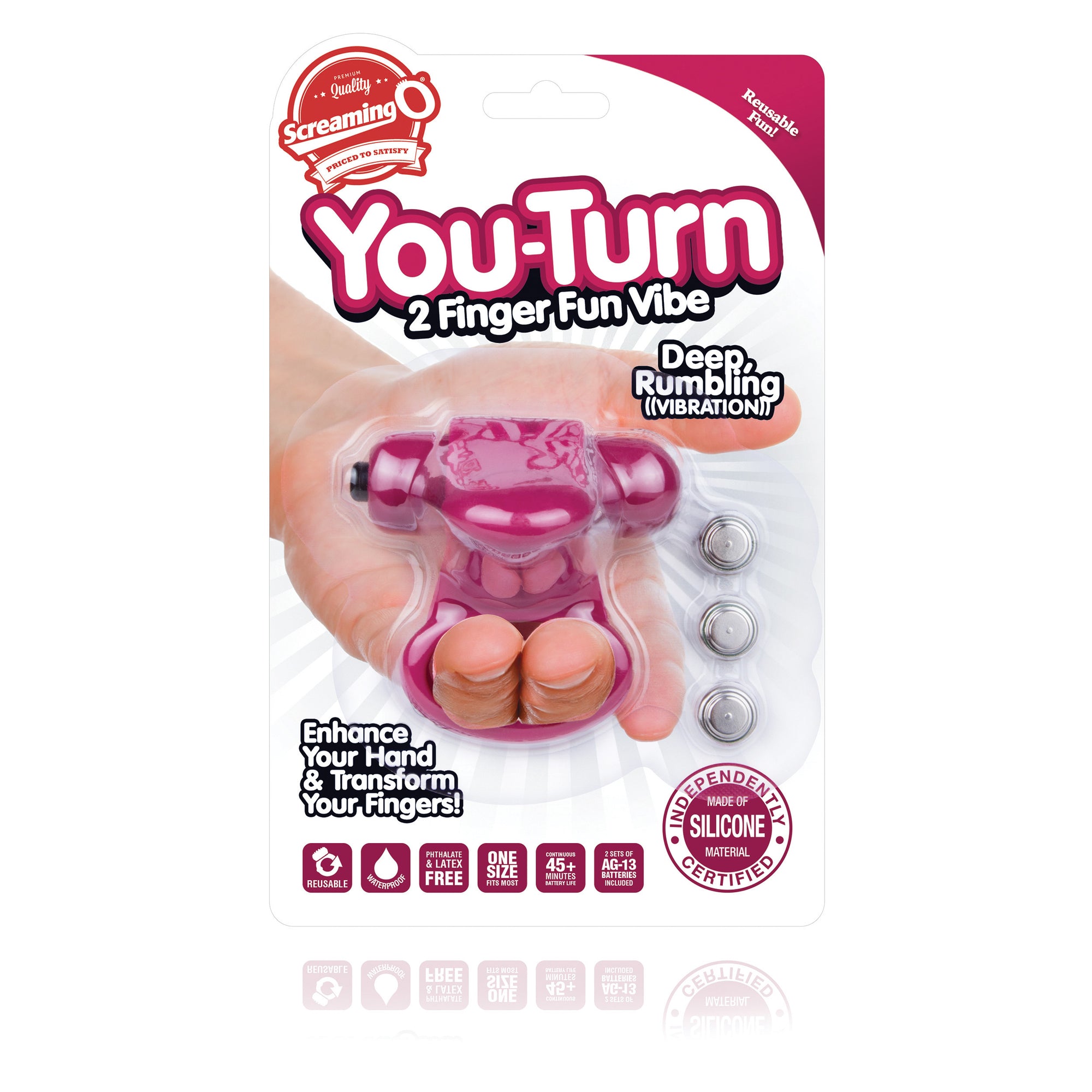 You-Turn 2 Finger Fun Vibe - Merlot
