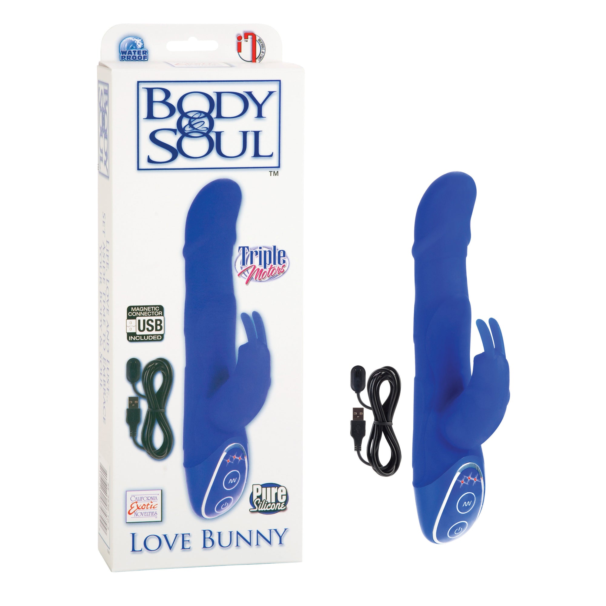 Body and Soul Rechargeable Love Bunny - Blue