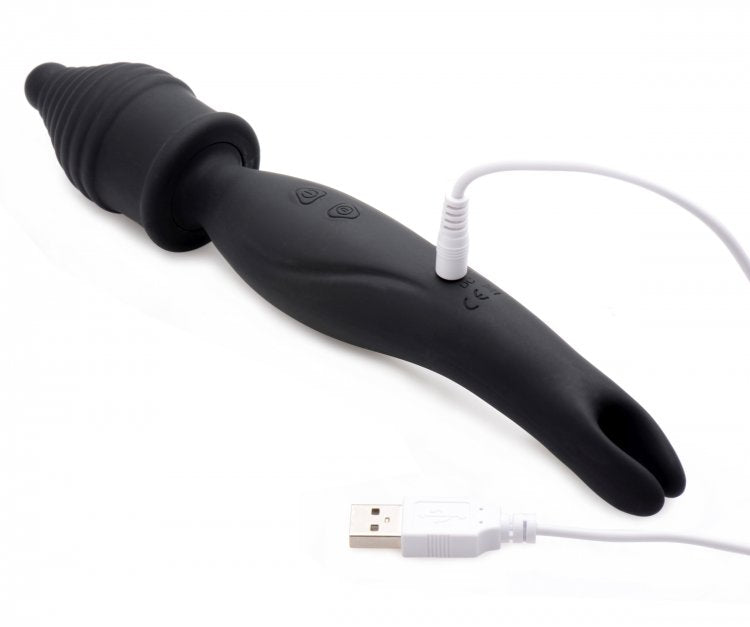 Dual Diva 2 in 1 Silicone Massager- Black