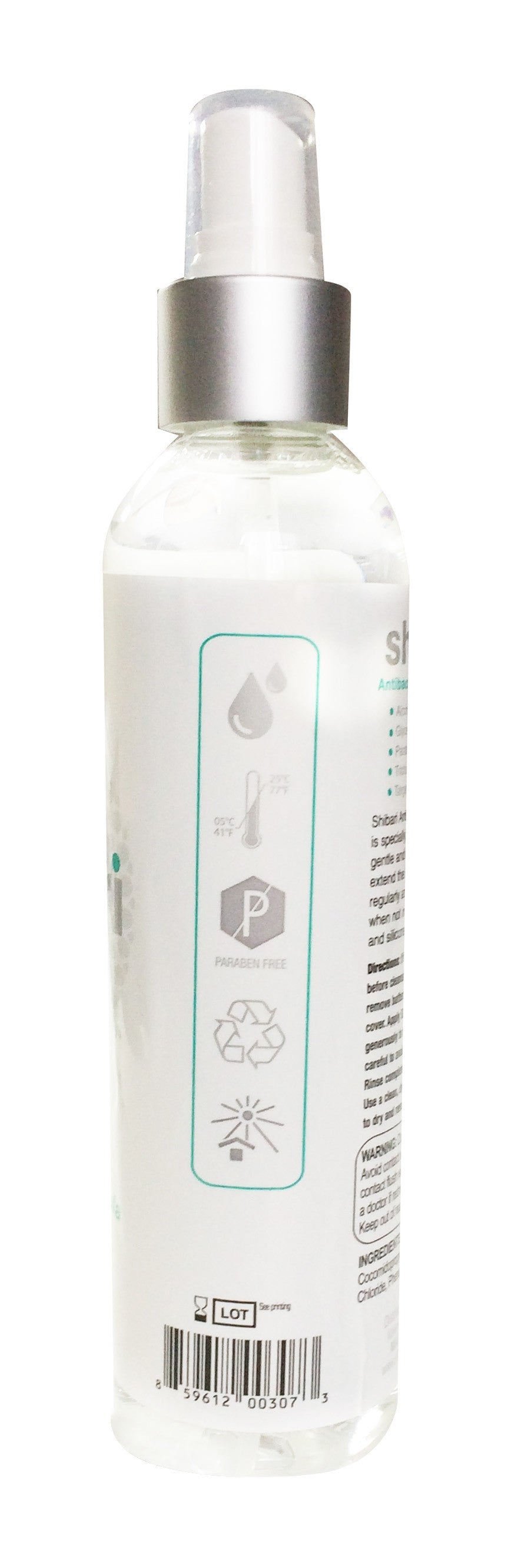 Shibari Antibacterial Toy Cleaner Water Based - Fresh Scent - 8 Fl. Oz.