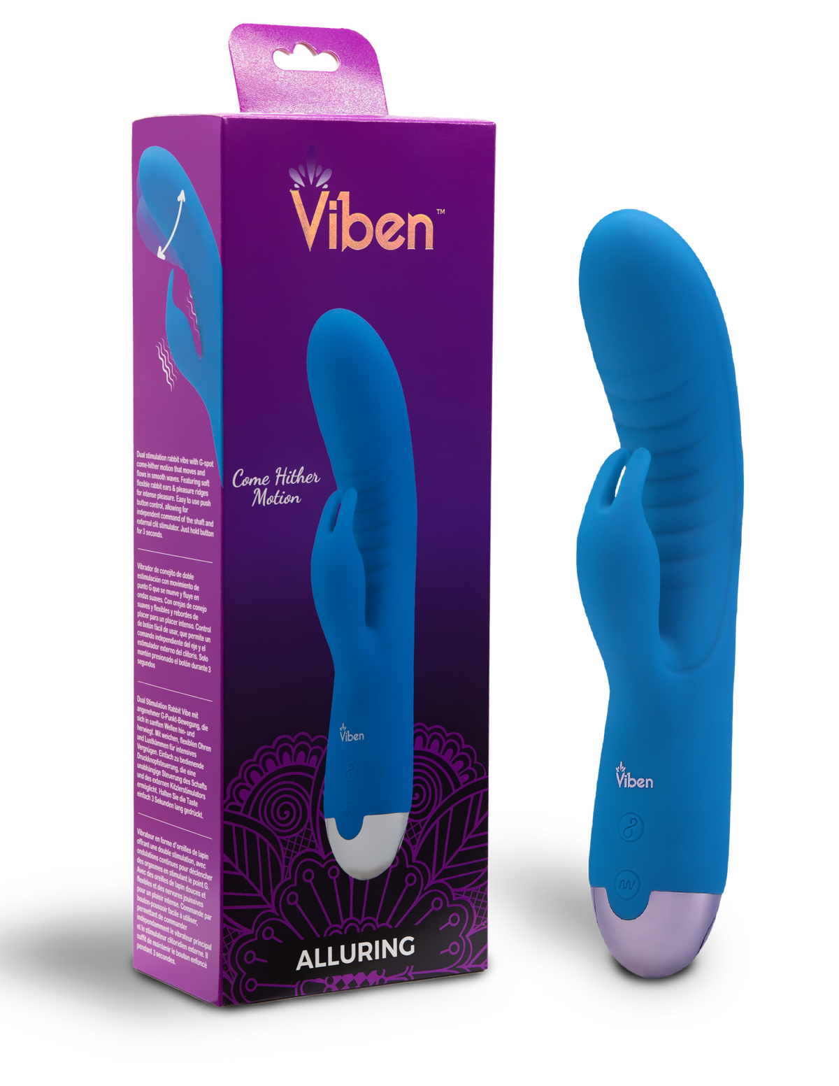 AlluRing - Come Hither G-Spot Rabbit - Ocean