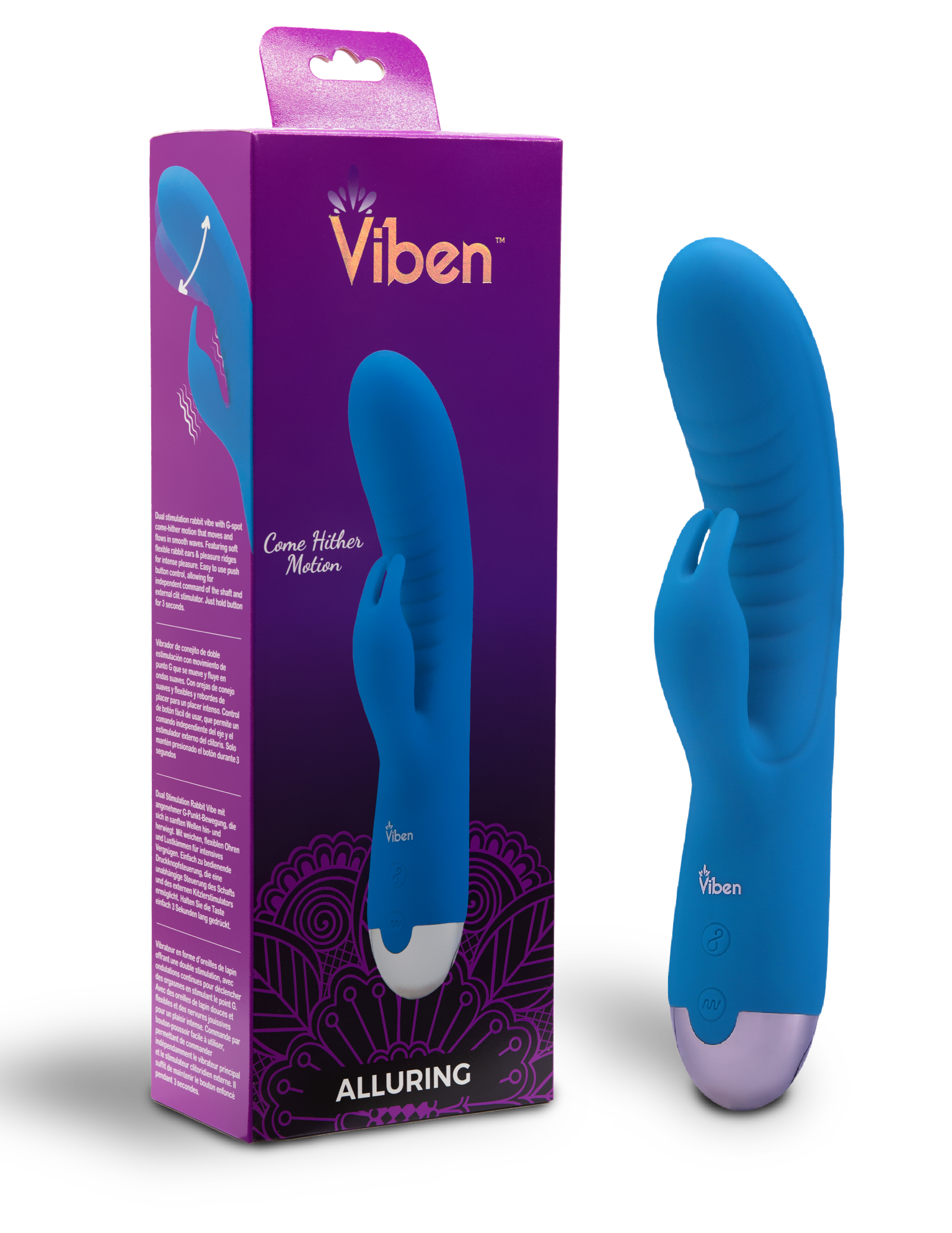 AlluRing - Come Hither G-Spot Rabbit - Ocean