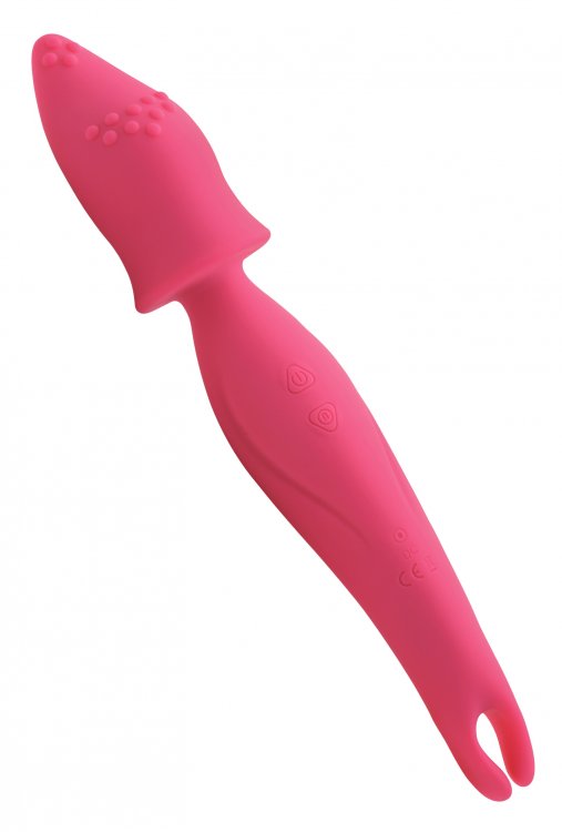Dual Diva 2 in 1 Silicone Massager- Pink