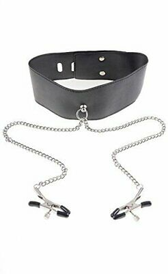 Fetish Fantasy Series Collar and Clamp Set - Black